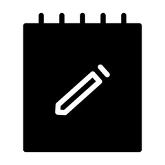 Notes Work Office Business Productivity Job Employment vector icon