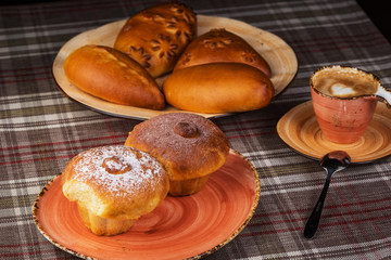 hot cross buns on plate