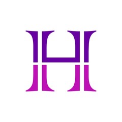 H logo letter design
