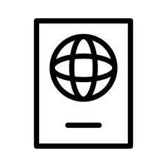 Passport Travel Trip Hotel Journey vector icon
