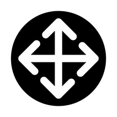 Fototapeta premium Move Application Web Interface Software vector icon