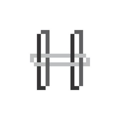 H logo letter design