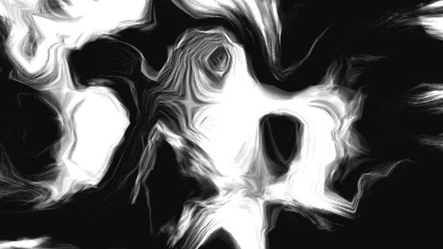 Abstract Black&White Liquid Marble Background