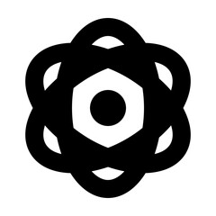 Nuclear Atom Environmental Protection Reserve Energy vector icon