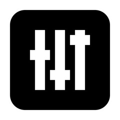 Obraz premium Mixer Horizontal Media Multimedia Electronics Hardware vector icon