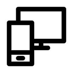 Multidevice Responsice Smartphone Display vector icon