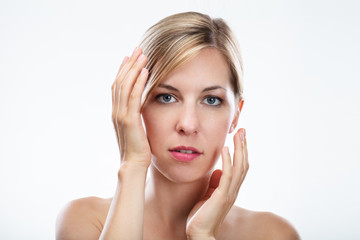 Fototapeta premium Portrait Of A Beautiful Woman's Face