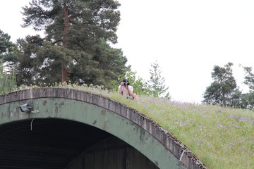 wwii hangar on the German airport
