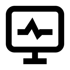 Pulse Display Medicine Hospital Doctor Medical vector icon