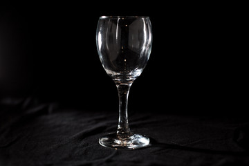 Empty wine glass