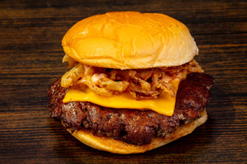 Tasty hot burger