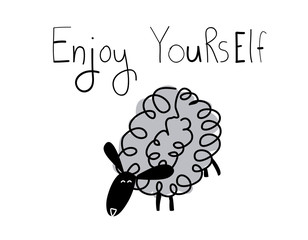 illustration for avatars, welcome posters and cards. Childish animal in vector.