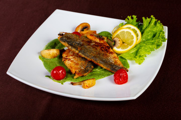 Roasted Dorado fish fillet