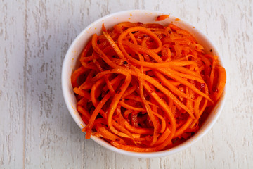 Appetizing korean carrot