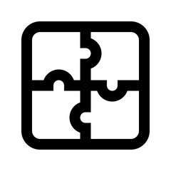 Puzzle Office Productivity Efficiency Performance Optimization vector icon