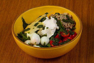 Salad with cheeses