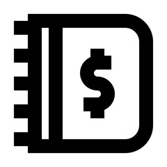 Report Dollar Finance Money Exchequer Cash vector icon