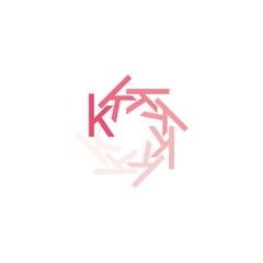 Rotation K letter logo