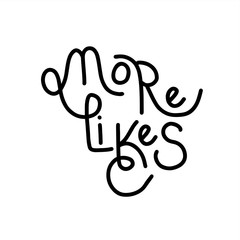 Hand drawn lettering set like time for blog, web, social media. Typographic sign like 