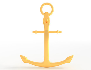 Archor icon concept. 3d  illlustration