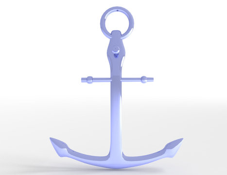 Archor icon concept. 3d  illlustration