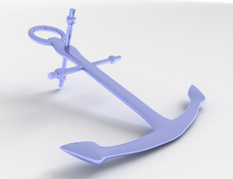Archor icon concept. 3d  illlustration