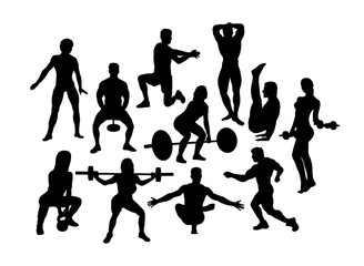 Sport Activity Silhouettes, art vector design