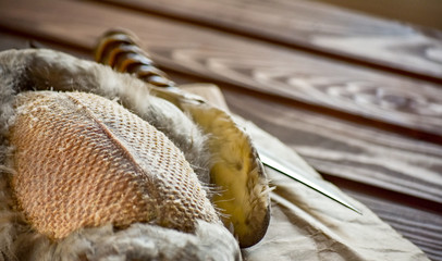 Killed duck before cooking.