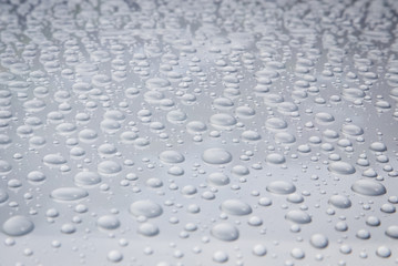 water drop on the car