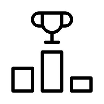 Ranks Ranking Pedestal Winner vector icon