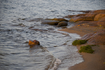 Morning view at lake Mälaren in Stockholm