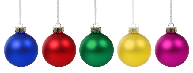 Weihnachten Weihnachtskugeln Weihnachts Farben Kugeln Deko Dekoration Freisteller