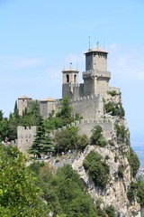 Republic of San Marino. Torre Guaita or Prima Torre on the top of Monte Titano.