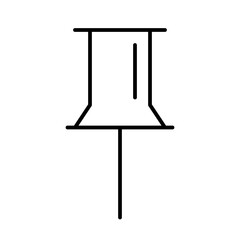 Pin Office Work Job Secretary vector icon