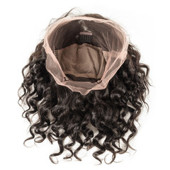 Loose wavy curly black human hair weaves extensions wigs