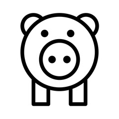 Piggy Savings Jar Finance Money Cash Bank vector icon