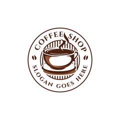 Coffee, coffee shop logo template
