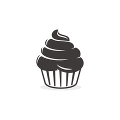 Cupcake logo template