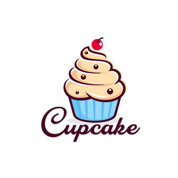 Cupcake logo template