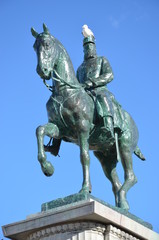 Obraz premium statue du roi Léopold II à Ostende - Belgique