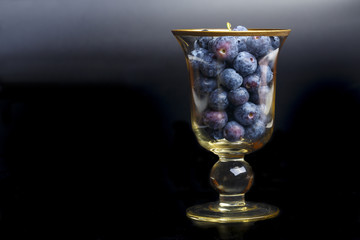 Blaubeeren im Glas