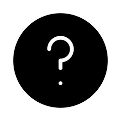 Question Application Web Interface Software vector icon