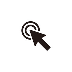 Arrow cursor click icon symbol