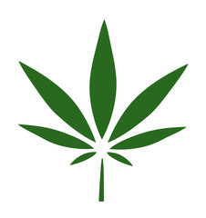 Cannabis Sign. Vector Leaf.
