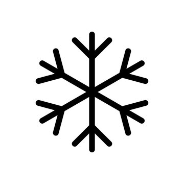 Snowflake Winter Season Cool Cold vector icon
