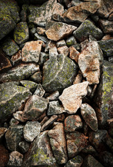 Detail of granite slag of rocks