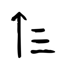 Sort UP Text Editor Write Author Writer vector icon