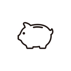 Piggy bank icon symbol
