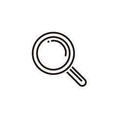Magnifying glass icon symbol