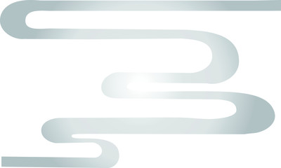 Obraz premium Silver Abstract curve design